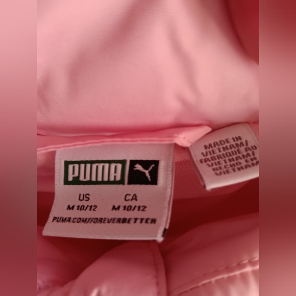 Puma Color Block Puffer Vest Size Medium 10/12 Big Girls - Pink, Purple, White - Picture 6 of 10